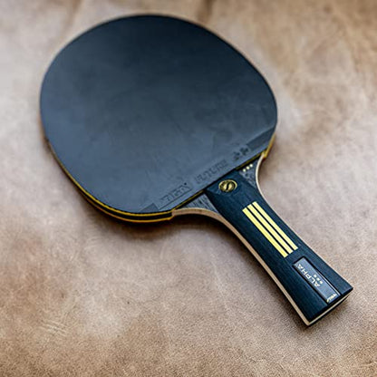 STIGA Bullet Ping Pong Paddle – 5-ply Extra Light Blade – 2mm Premium Sponge – Flared Handle for Masterful Grip – Performance Table Tennis Racket for Competitive Play - style: Alpha