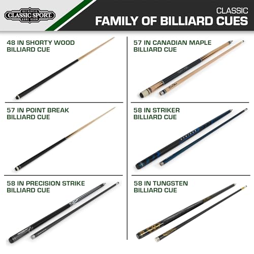 EastPoint Sports Classic Sport Six Cue Billiard Rack - Wall Mounted, Durable Solid Wood