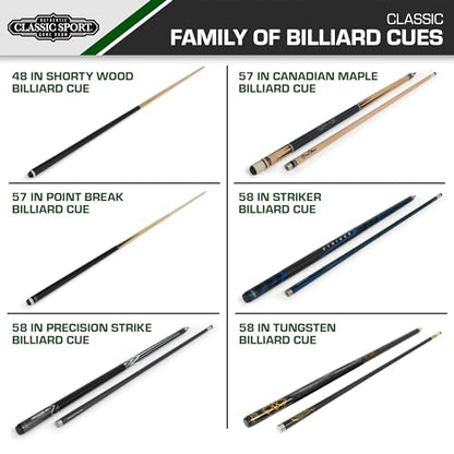 EastPoint Sports Classic Sport Six Cue Billiard Rack - Wall Mounted, Durable Solid Wood