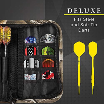 Viper by GLD Products Realtree Camouflage 16 Gram Soft Tip Darts & Casemaster Deluxe Realtree Dart Case, Black
