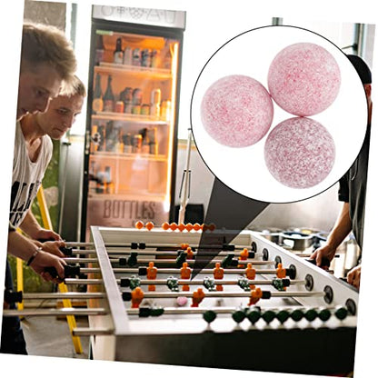 3pcs Textured Foosball for Table Soccer Games Lightweight Compact Design Replacement for Standard Foosball Tables Fun Accessory for Family and Friends