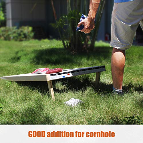 Waybelive Corn Hole Game Magnetic Scoreboard with Round Flat Washer, Durable Scoreboard, Easy to Install Keep Track of The Score, White & Black - size: 1 Pack