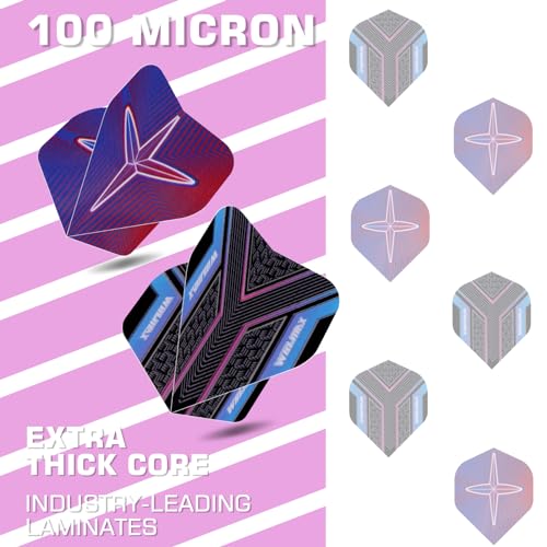 WIN.MAX Darts Soft Tip Set - 90% Tungsten Soft Tip Darts Set Professional 18 Grams Soft Darts Pro Dart Set with Extra 3 Flights - color: Purple