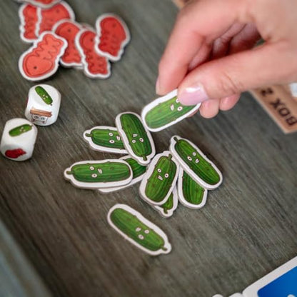 Envy Born Games Cats vs Cucumbers – Dice & Card Game | Hilarious Cat Themed Press Your Luck Game | Roll, Collect, and Outsmart Your Feline Foes | Family Friendly Fun for Teens & Adults