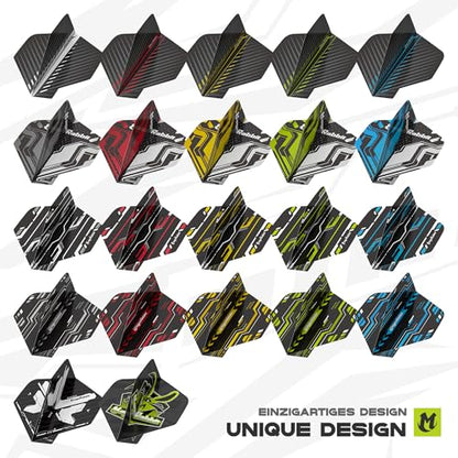 Standard Dart Flights,Dart Flights Set for Soft/Steel Tip Darts.Dart Accessories Kit,Durable & Fade-Resistant,Bulk 66pcs Replacement Dart Flights Pack,