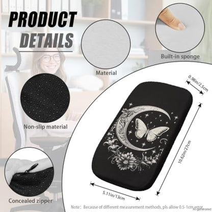Hummingbird Computer Chair Cover Flower Desk Chair Arm Pads 4-Pc Set Pet Friendly Easy to Clean Desk Chairs Covers Slipcovers for Office and Rotating Chairs - color: Hummingbird Flower