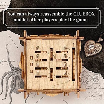 iDventure Cluebox - Captain's Nemo Nautilus - Escape Room Game - Puzzle Box - Sequential 3D Puzzle for Adults - Brain Teaser - Birthday Gift Gadget for Men and Women - Money Box - color: Nautilus