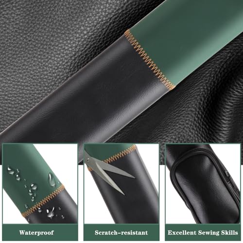 Billiard/Pool Cue Hard Cases, Cue Case 1 Stick 2 Holes,Holds 1 Complete 2-Piece 58 Inches Cue Sticks,Deluxe Hard Billiard Pool Cue Stick Carrying Case,Pool Billiards Accessories - color: Green