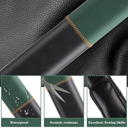 Billiard/Pool Cue Hard Cases, Cue Case 1 Stick 2 Holes,Holds 1 Complete 2-Piece 58 Inches Cue Sticks,Deluxe Hard Billiard Pool Cue Stick Carrying Case,Pool Billiards Accessories - color: Green