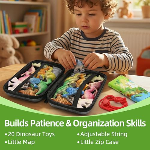 Magnetic Dinosaur Game, Fun Magnet Game with String | Magnetic Strategy Games for Kids, Family, Travel, Camping, Party
