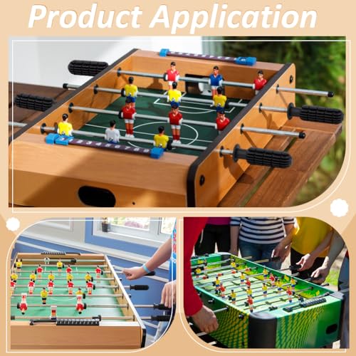 BENECREAT Foosball Grip Handles Set, Universal Soccer Table Replacement Parts for Home & Commercial Use - size: 3.6x1.14 Inch