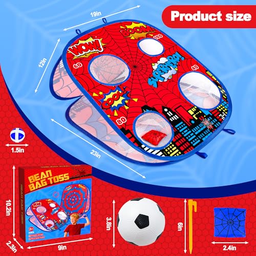 Bean Bag Toss Game Toy, 3-in-1 Corn Bag Toss Board Toy,Family Party Party Supplies for Kids,Gift for Boys Birthday or Christmas for Toddlers Ages 3-10 Year Old