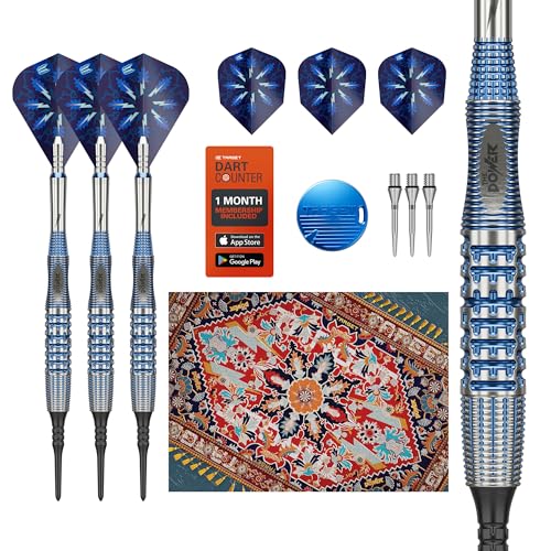 Target Darts Phil Taylor Soft Tip Gx2 Dart Set, 18G/20G | 95% Tungsten Darts, Pro Ultra No.6/Vapor S Flights & Power Titanium Shafts, Pixel Tips | Player Edition Power Generation Professional Dart Set - size: 18G