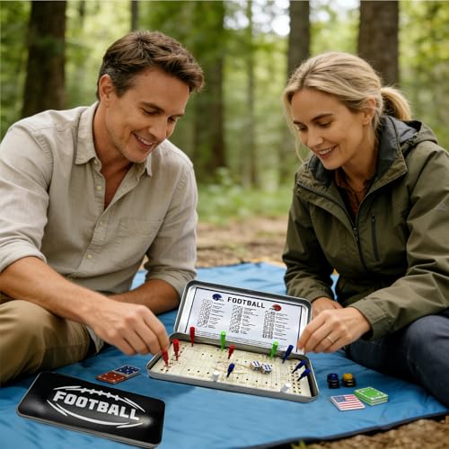 Tabletop Football Board Games, Football Travel Game, Knuckle Dice Football Travel Game for Adults, Fun Party and Family Night Table Games (Football) - color: Football