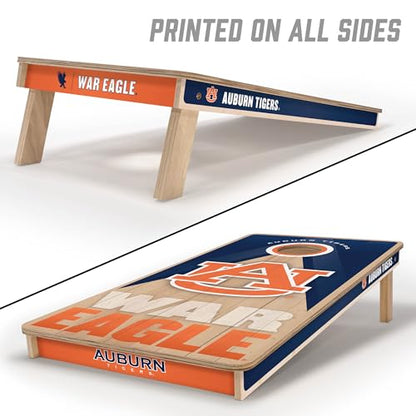 YouTheFan NCAA 2' x 4' Slogan Series Professional Wood Cornhole Game - color: Auburn Tigers