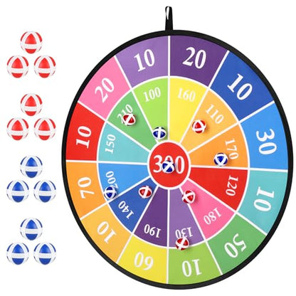 Accmor 29" Large Dart Board for Kids, Kids Dart Board with Sticky Balls, Indoor Outdoor Fun Party Play Game Toys, Boys Toys Gifts for 3 4 5 6 7 8 9 10 11 12 Years Old Boys Girls
