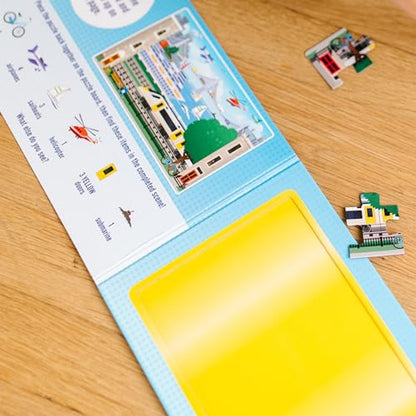 Melissa & Doug Take-Along Magnetic Jigsaw Puzzle Set – Vehicles (2 x 15 Piece) Travel Activity Toy for Preschoolers and Kids Ages 3+ - style: Vehicles
