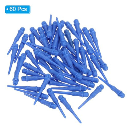 PATIKIL Plastic Dart Tips 2BA Thread, Soft Dart Tip Replacement Dart Accessories - color: Navy Blue