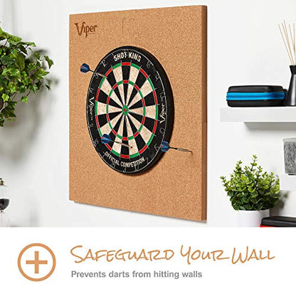 Viper Wall Defender II Dartboard Surround, Cork Lined Dart Board Wall Protector, Reversible EVA Foam Dartboard Backboard, Fits 17.75 and 18 Inch Boards