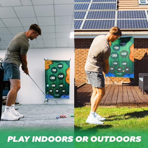 Golf Game for Adults Outdoor Indoor - Backyard Chipping Set with Sticky Balls - Family Entertainment Multi-Player Action - Friend and Party Activity - Gift for Golfers - style: StickyGolf (with club)