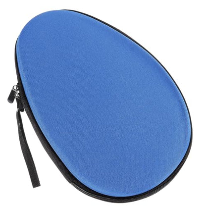 TOYANDONA Table Tennis Paddle Hard Case Storage Bag Eva Protective Organizer for Sports with Fixed Compartments, Blue Gourd Shape Suitable for Paddle and Ball Storage