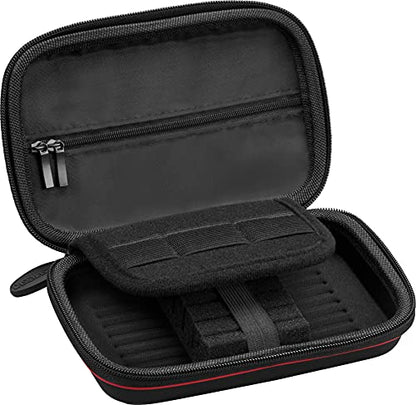 Casemaster Sentinel Dart Case, Holds 6 Steel Tip or Soft Tip Darts Fully Assembled, Hard Shell EVA Case with Foam, Water Resistant, American Flag - color: American Flag