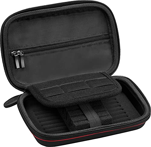 Casemaster Sentinel Dart Case, Holds 6 Steel Tip or Soft Tip Darts Fully Assembled, Hard Shell EVA Case with Foam, Water Resistant, American Flag - color: American Flag