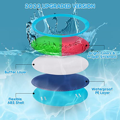 Ayeboovi Toss and Catch Ball Set Outdoor Games for Kids Toys Yard Games Beach Pool Toys with 10 Paddles 7 Balls for 3 4 5 6 7 8 + Year Old Boys Girls Toys Gifts