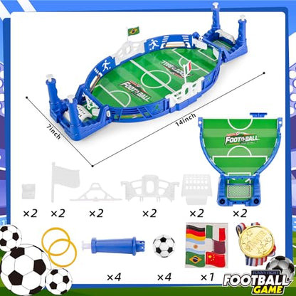 3 otters Mini Bowling Set & Mini Soccer Board Game Bundle – Fun Tabletop Games for Kids, Adults & Family Parties, Perfect Stocking Stuffers