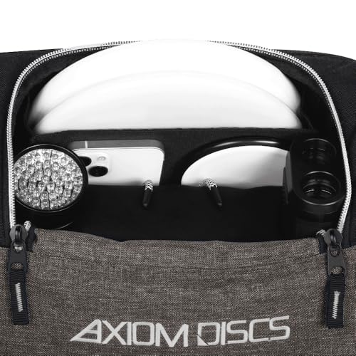 Axiom Discs Voyager Lite Backpack Disc Golf Bag (Choose Your Favorite Color) - color: Heather Gray, style: V2