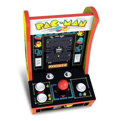 Arcade1Up Pac-Man Countercade Countertop Arcade Machine with 3 Retro Games, 7" LCD Screen and Full Size Real Feel Joysticks and Buttons - style: Pac-Man