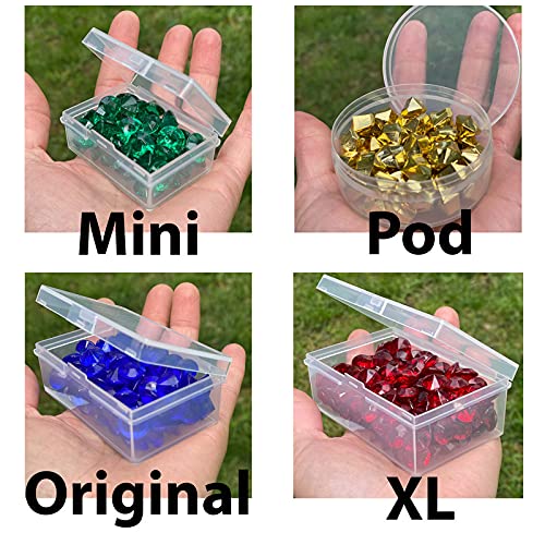 BitsBins Board Game Piece Storage and Organizers, Accessories That Organize Tokens and Components Both in The Game Box and During Game Play | Combo Pack of 6 Pods, 4 Minis, 4 Originals and 4 XL's - size: Combo Set