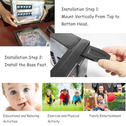 Pinball Machine, Electronic Pinball Ball Shooting Game, Desktop Puzzle Pinball Toys with Light and Sound Effects, Digital-Counter, Birthday Party Gift