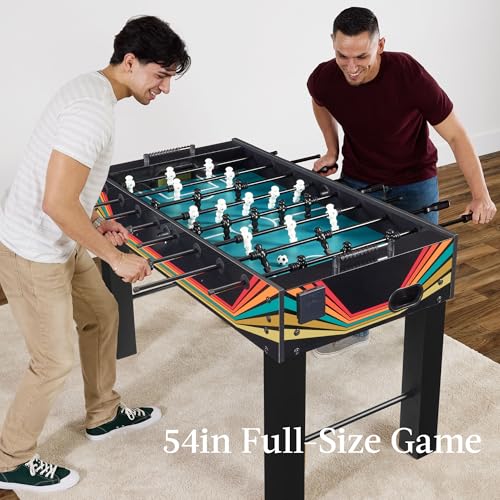 Best Choice Products Full Size 54 Inch Regulation Foosball Table for Home, Game Room - Includes 2 Balls, 2 Cup Holders - color: Arcade