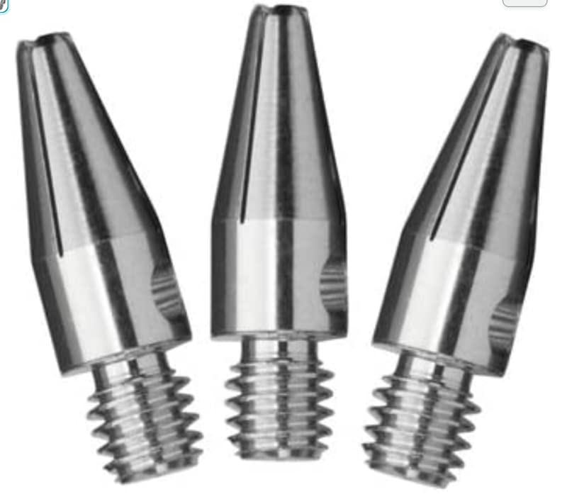 US Darts Silver Mini (Micro) Aluminum Dart Shafts - 3 Sets (9 shafts), 2BA Mini + O'rings - 3/4 in