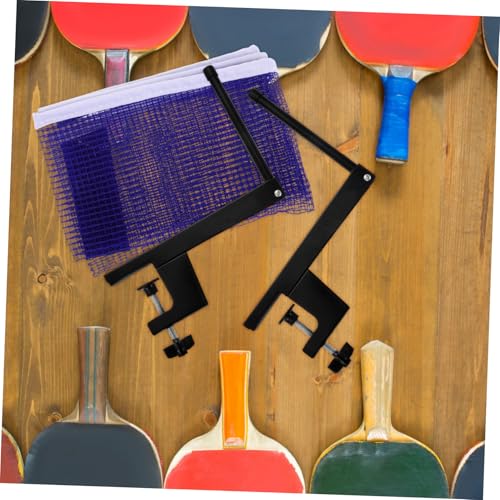 STOBAZA Portable Table Tennis Net and Post Set with Easy Installation for Indoor and Outdoor Pingpong Games Replacement Tennis Net with Elastic Mesh and Clamps Suitable for Any Table