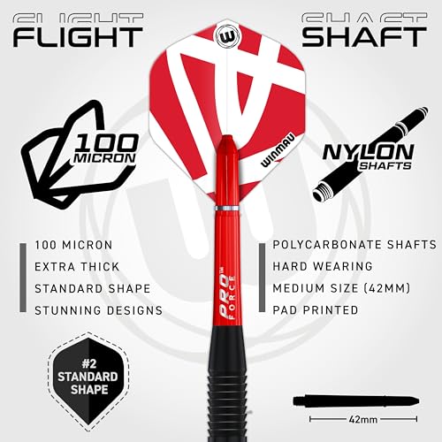 Winmau Darts - Sniper | Wildcats | Blackout - 90% Tungsten Soft Tip Darts - Includes Dart Flights and Shafts