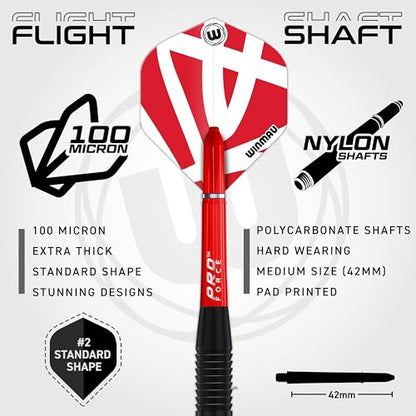 Winmau Darts - Sniper | Wildcats | Blackout - 90% Tungsten Soft Tip Darts - Includes Dart Flights and Shafts