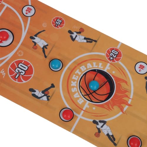 Tabletop Ball Game,Portable Easy to Set Up Interactive Puzzle Multiplayer Plastic Steel Nonwoven Basketball Soccer Golf Balls Game for Kids Adults Family (Basketball) - size: Basketball