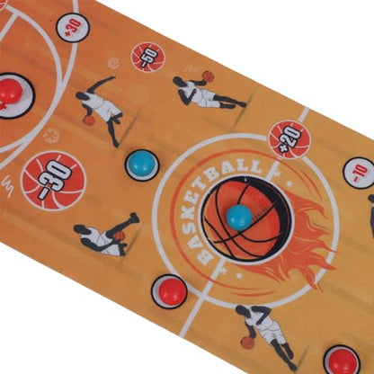 Tabletop Ball Game,Portable Easy to Set Up Interactive Puzzle Multiplayer Plastic Steel Nonwoven Basketball Soccer Golf Balls Game for Kids Adults Family (Basketball) - size: Basketball