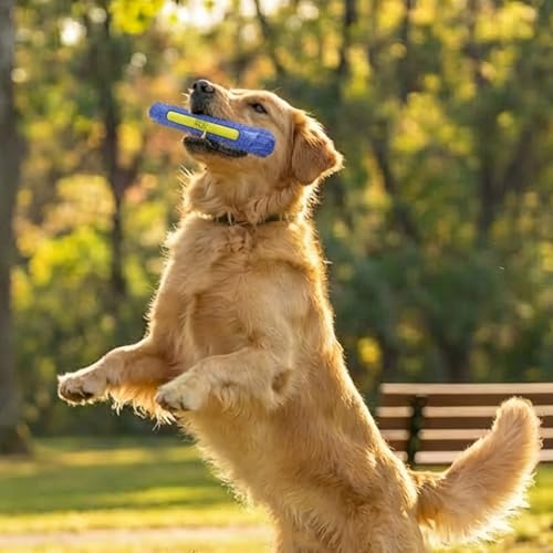 Outward Hound FlyFetch Stick Dog Toy, Durable Natural Rubber, Lightweight, All Breeds, 10.4" - color: Stick Purple