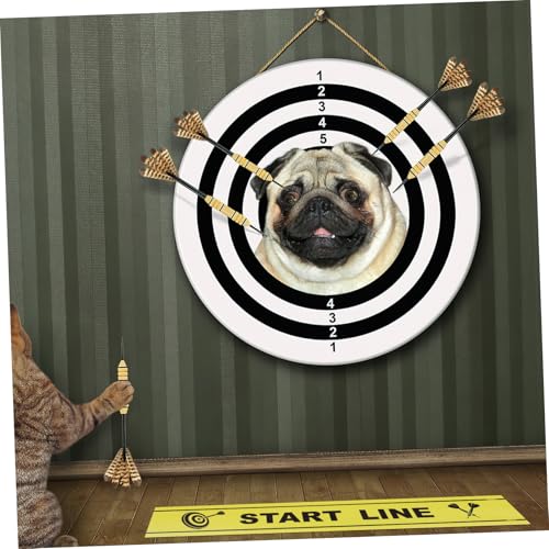 Happyyami Dart Throwing Line Floor Marker Dart Game Accessories Floor Sticker for Players