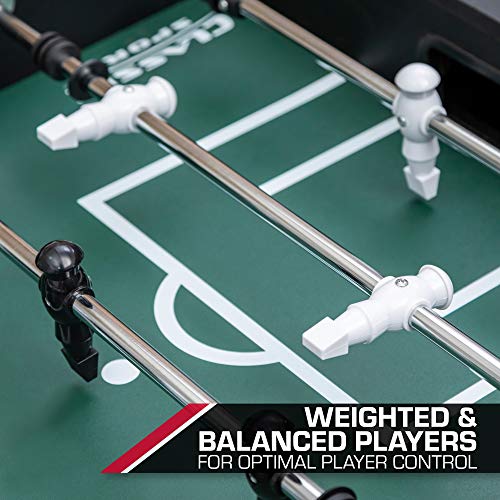 EastPoint Sports Official Competition Size Deluxe Foosball Table for Multiplayer Indoor Play - Includes 4 Foosballs