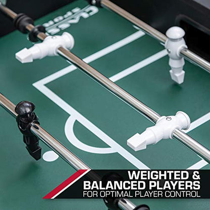 EastPoint Sports Official Competition Size Deluxe Foosball Table for Multiplayer Indoor Play - Includes 4 Foosballs