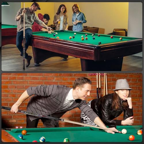 Canadian Maple Pool Cue Stick, Stainless Steel 5/16" X 18 Joint, 58 Inch 13mm Tip Billiard Pool Cue Stick, 19 20 oz, 2-Piece Pool Cue Stick for Beginner, Commercial Home Entertainment - color: Model D (19oz)