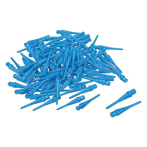 PATIKIL Plastic Dart Tips, 2BA Thread Soft Dart Tips Replacement Plastic Tip Soft Tip Dart Accessories - color: Blue