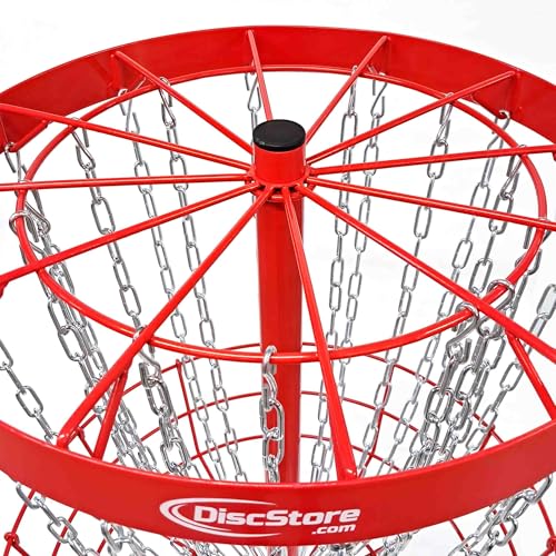Disc Store Grow The Sport Pro Disc Golf Portable Basket - Carrying Bag Optional - color: Red