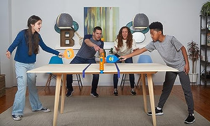 Buffalo Games Tabletop Pickleball Set - 4 Paddles & 3 Balls - Pickleball Set with Net Fits Tables up to 6 ft - Indoor Tabletop Game for Family & Friends - Kids Kit with Kitchen Zone