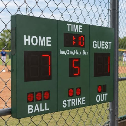 Mobile Score Portable Scoreboard Kit LED Digital Scorer Bluetooth APP Control, Positive Countdown/Stopwatch/Score Display for Baseball, Basketball, Rugby, Football, Tennis, Badminton, Table Tennis