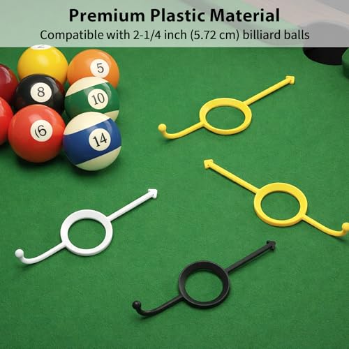 9Pcs Precision Pool Shot Aiming Aid, Billiards Aiming Trainer Billiards Accessories, Billiards' Training Aids for 2-1/4 Inch Balls, Improve Your Game for Billiard Players